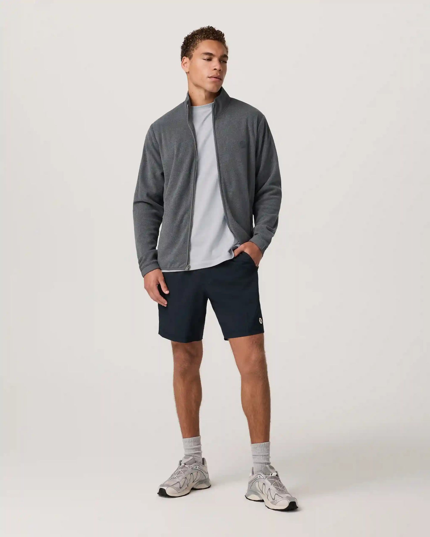 Aspen Full Zip Jacket | Heather Grey