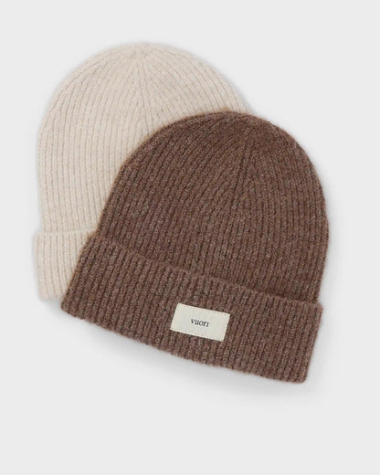 Label Beanie | Nutmeg Heather