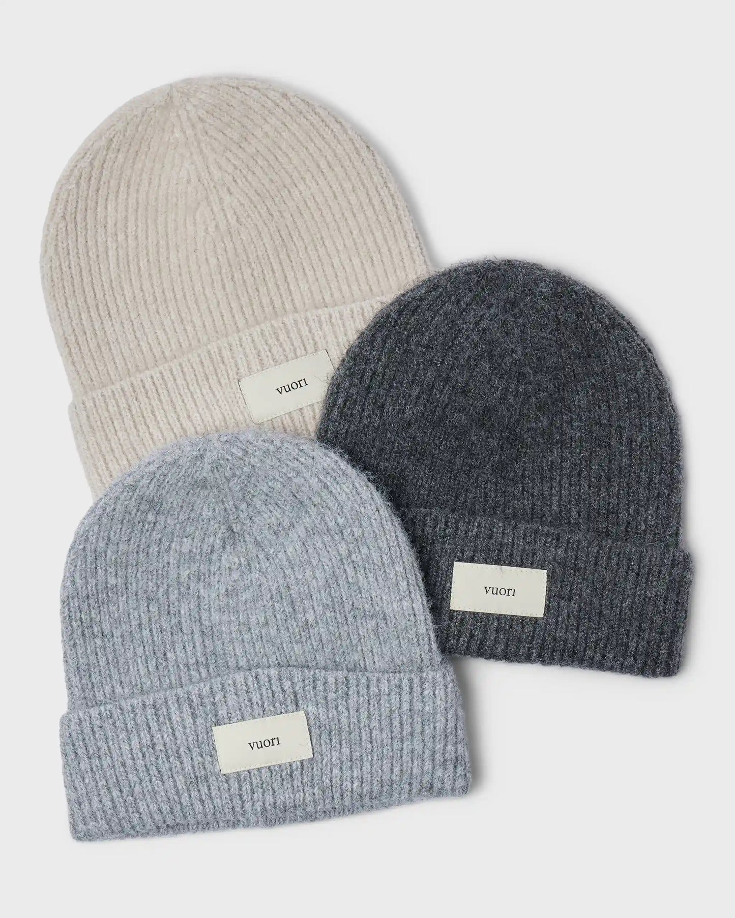 Label Beanie | Light Heather Grey
