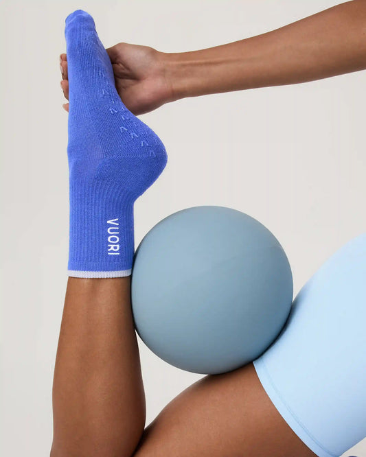 Half Crew Gripper Sock | Bright Iris