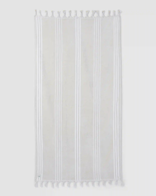 Fringe Beach Towel | Vintage White