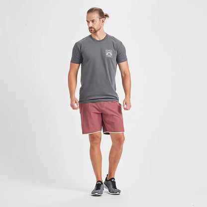 Geometric Pocket Tee | Charcoal