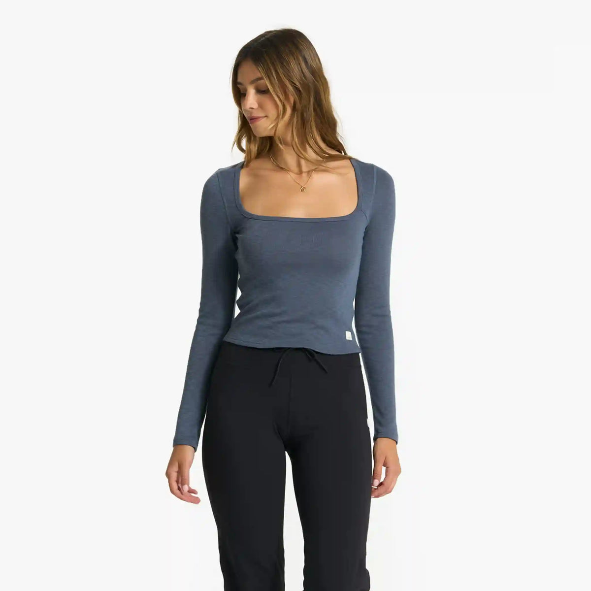 Long-Sleeve Sunrise Square Neck | Azure