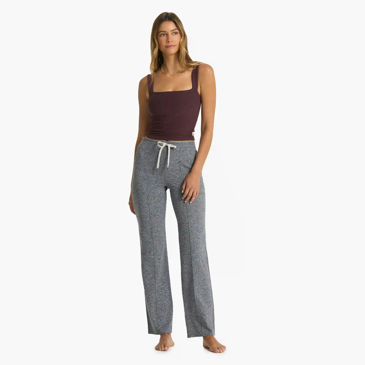 Elevation Square Neck Tank | Chestnut Heather
