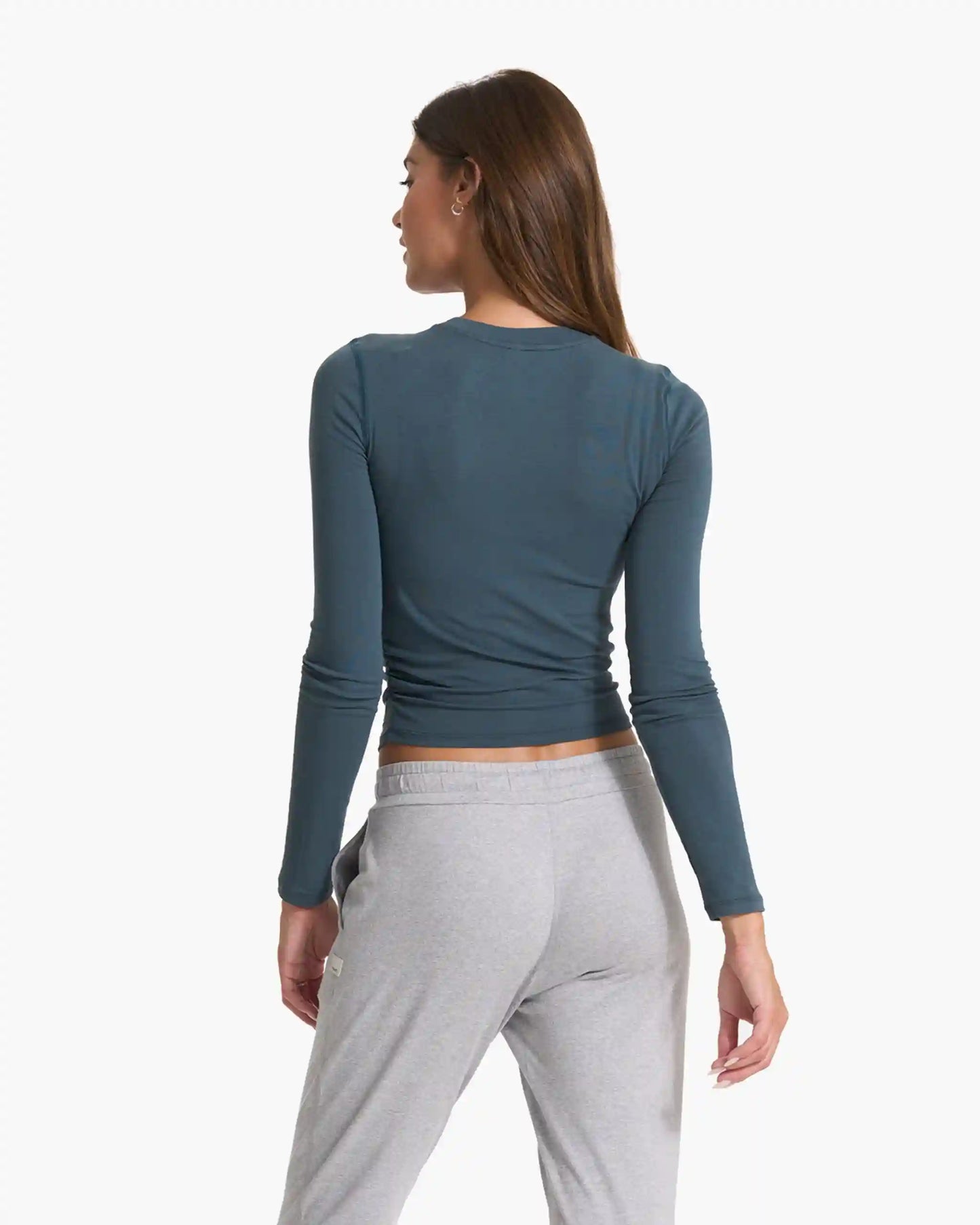 Long-Sleeve Coast Crop | Stone