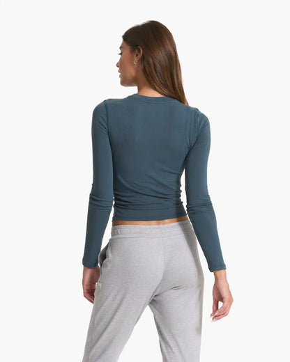 Long-Sleeve Coast Crop | Stone