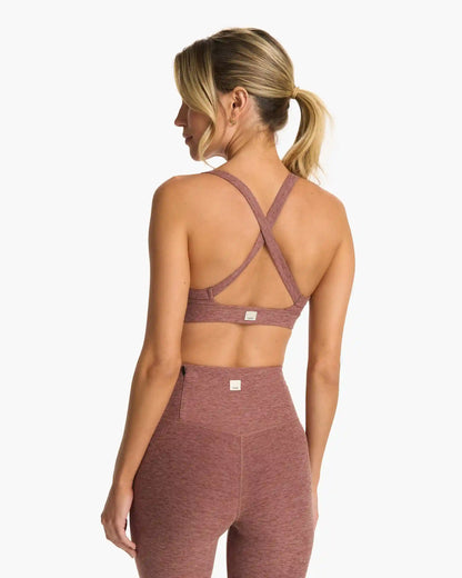 Elevation Ruched Bra | Hazelnut Heather