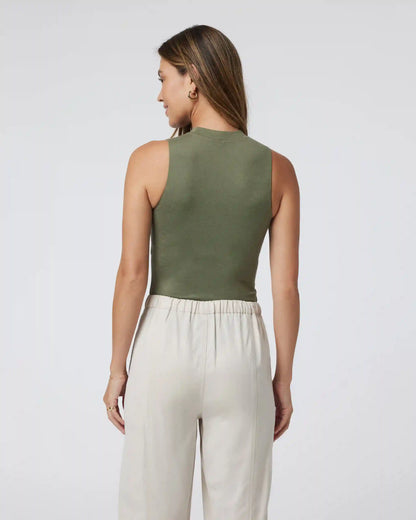 Halo Mock Bodysuit | Dark Metal Heather