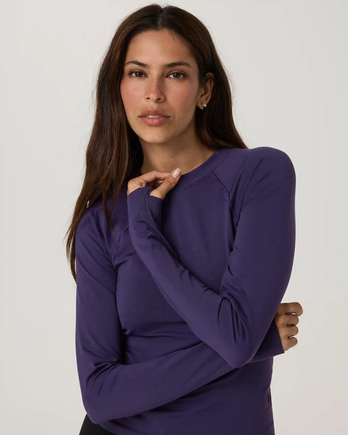 Long Sleeve Surge Seamless Tee | Velvet Violet