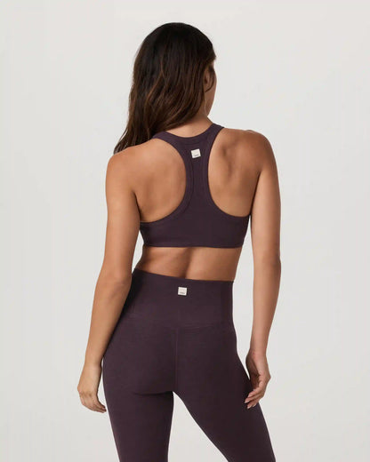 Elevation Racer Bra | Raisin Heather