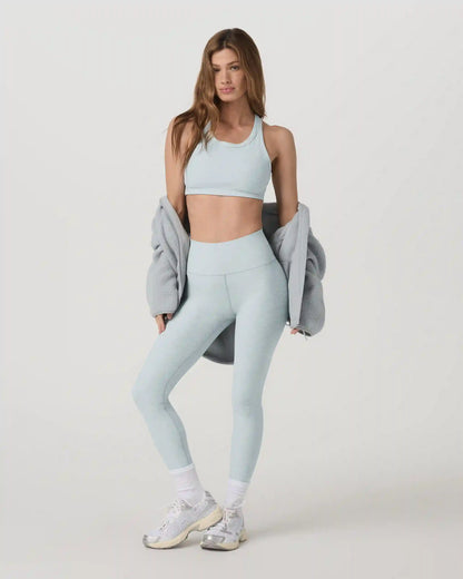 Elevation Racer Bra | Blue Haze Heather