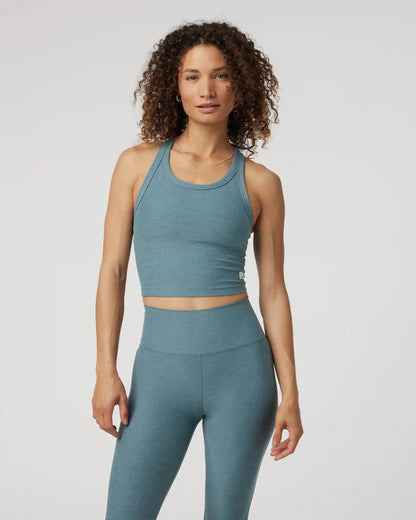 Elevation Racerback Tank | Smoke Blue Heather