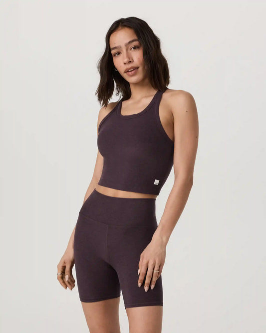 Elevation Racerback Tank | Raisin Heather