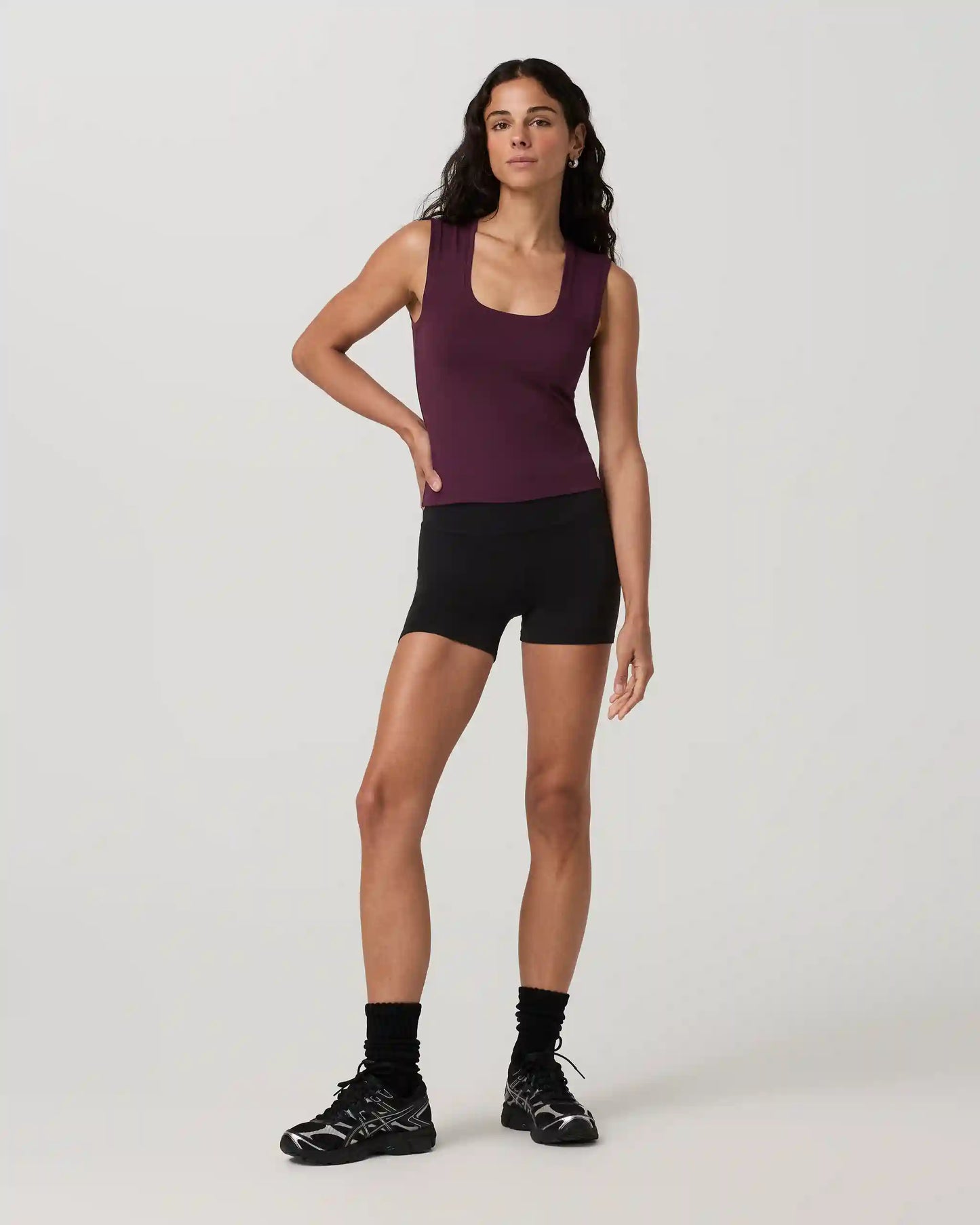 Halo Essential Scoop Tank | Cerise