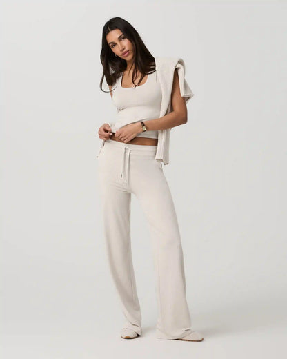 Halo Essential Scoop Tank | Ecru Heather