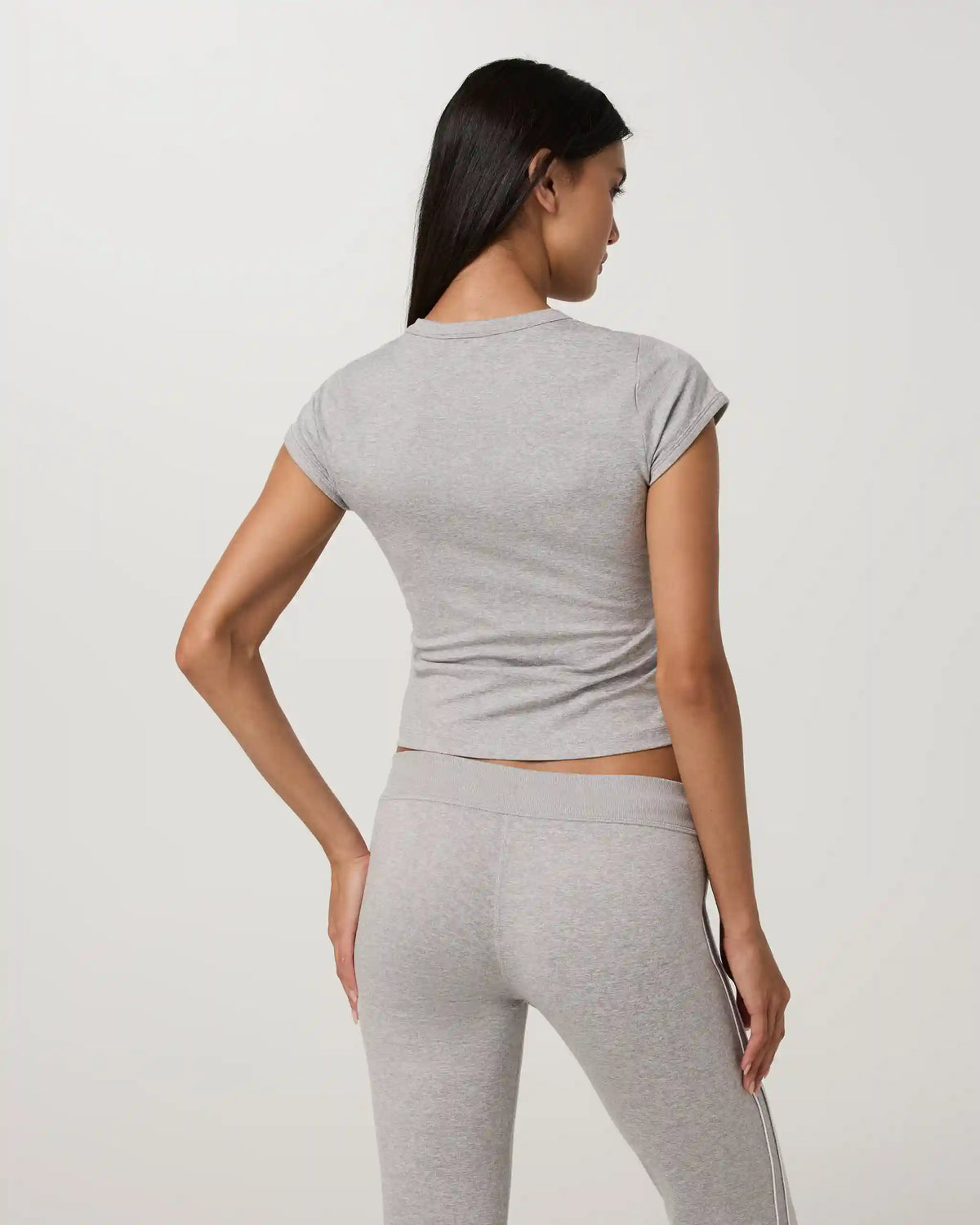 Halo Baby Tee | Pale Grey Heather Tonal
