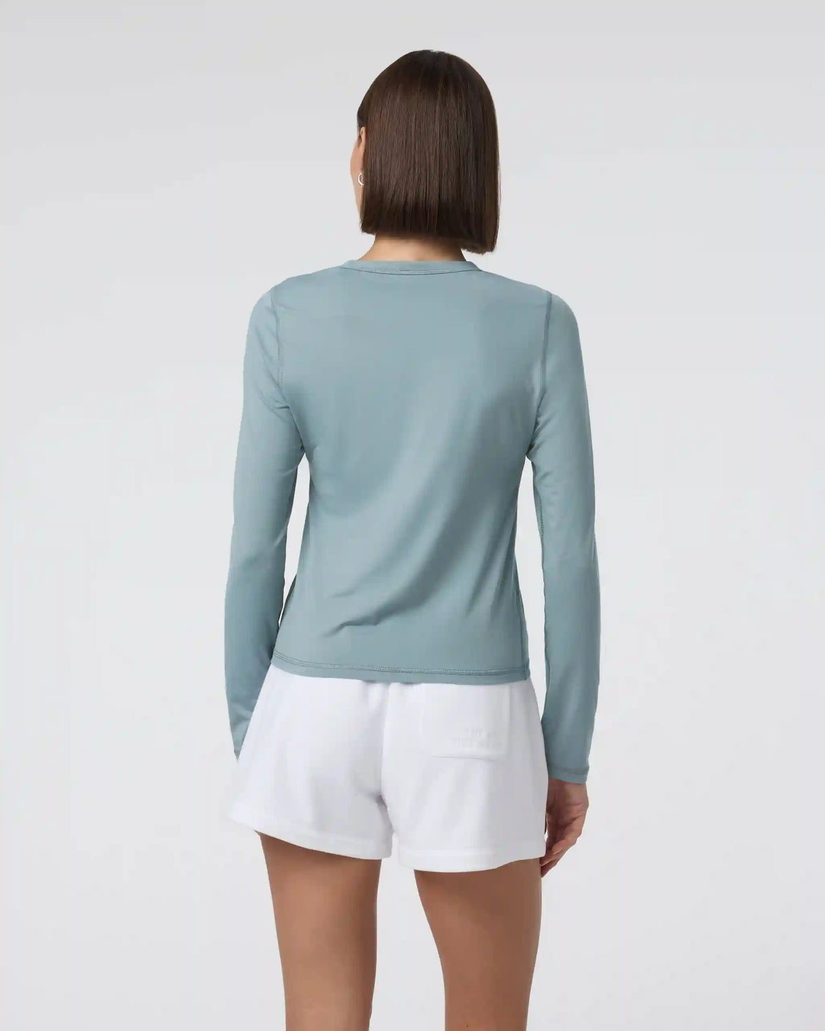 Long Sleeve Lux Crew Tee | Mist