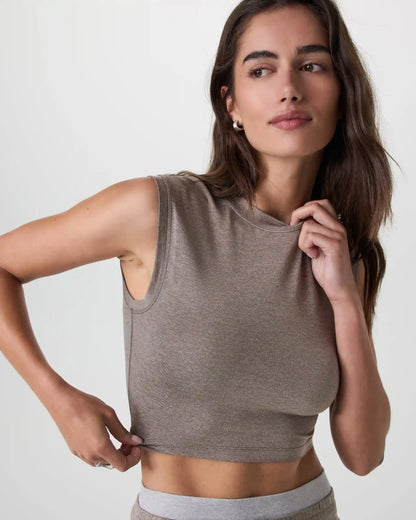 Halo Reina Crop Tank | Chia Heather
