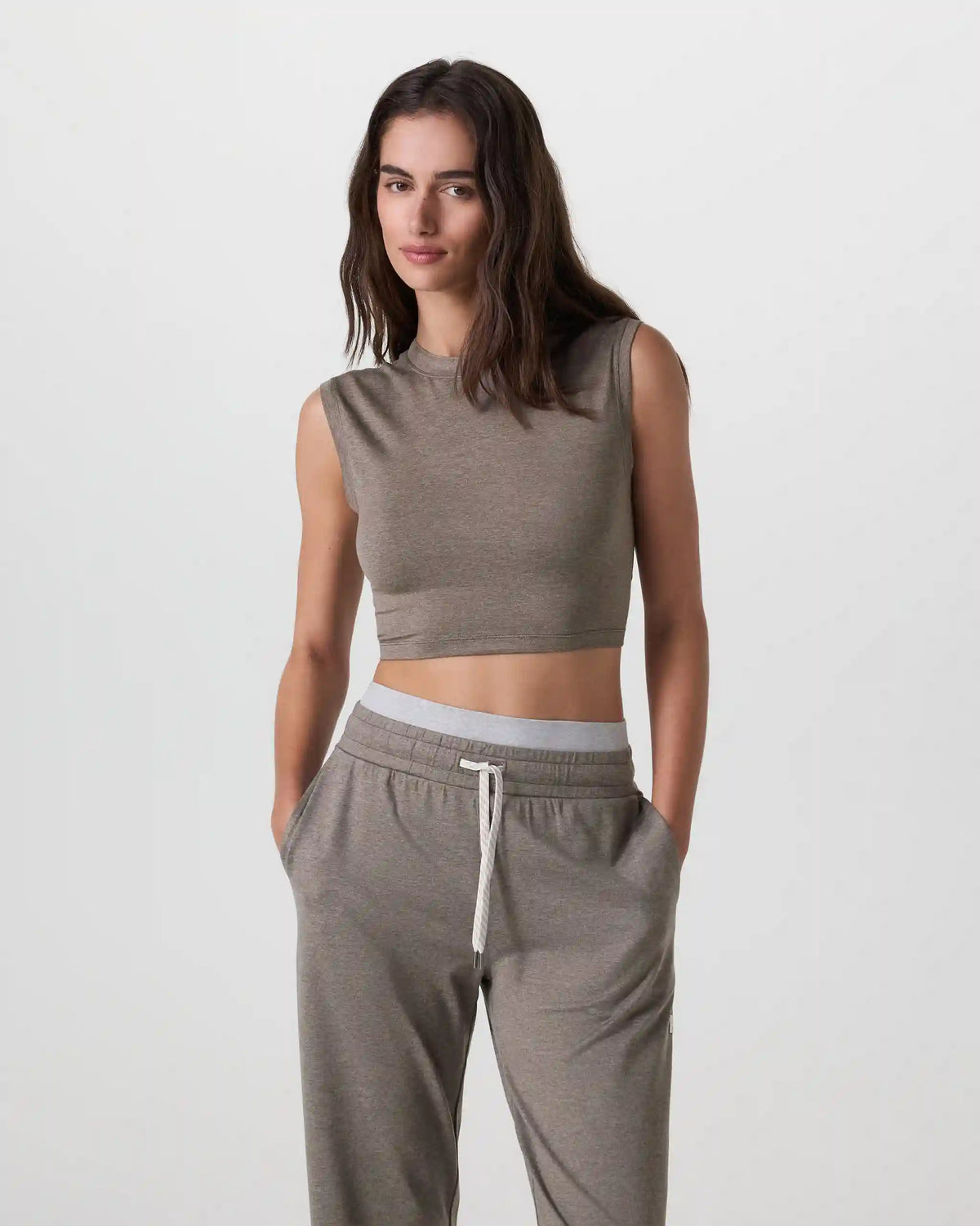 Halo Reina Crop Tank | Chia Heather