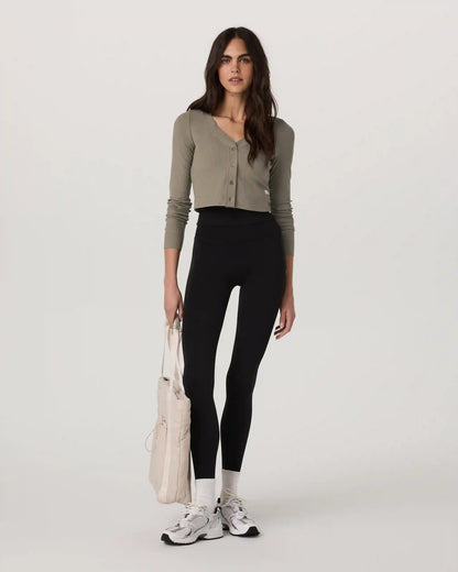 Long Sleeve Pose Mini Cardigan | Taupe