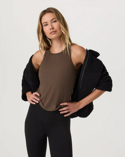 Cove Boyfriend Tank | Espresso