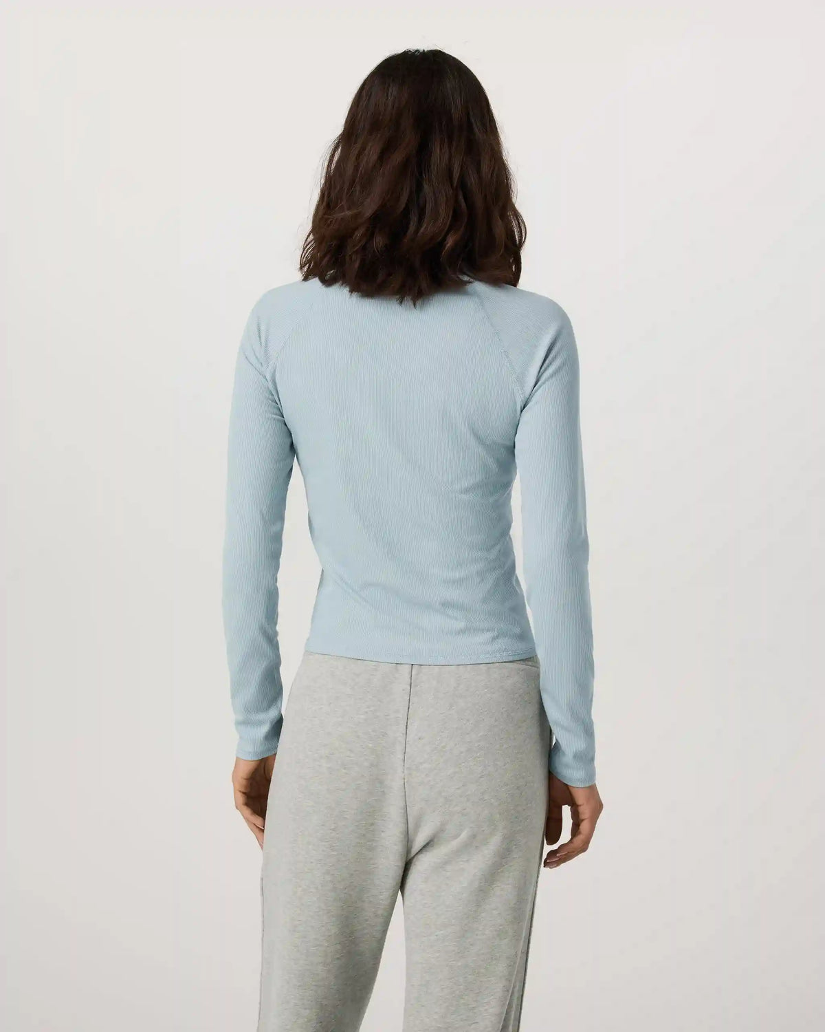 Long Sleeve Pose Crew | Blue Haze