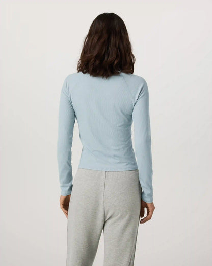 Long Sleeve Pose Crew | Blue Haze