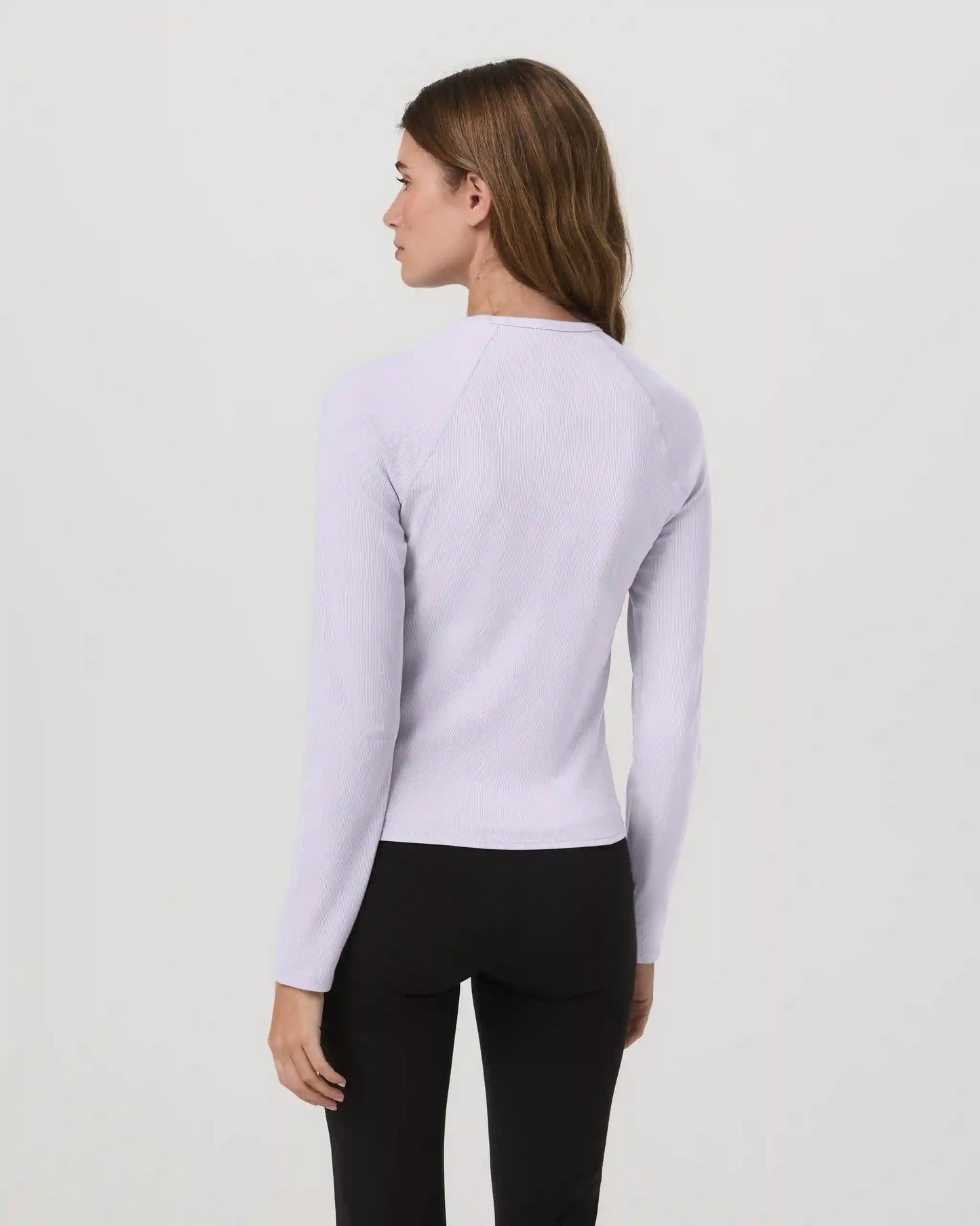 Long Sleeve Pose Crew | Lavender Ice