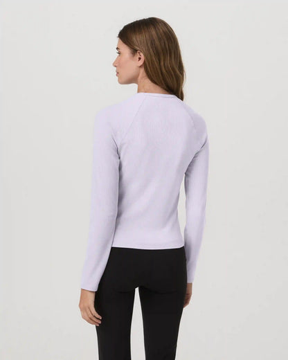 Long Sleeve Pose Crew | Lavender Ice