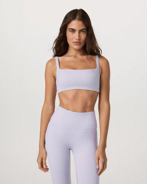 Inversion Rib Bra | Lavender Ice