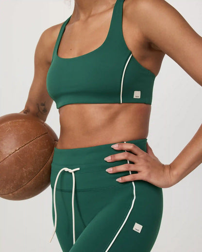 Daily Piped Bra | Viridian