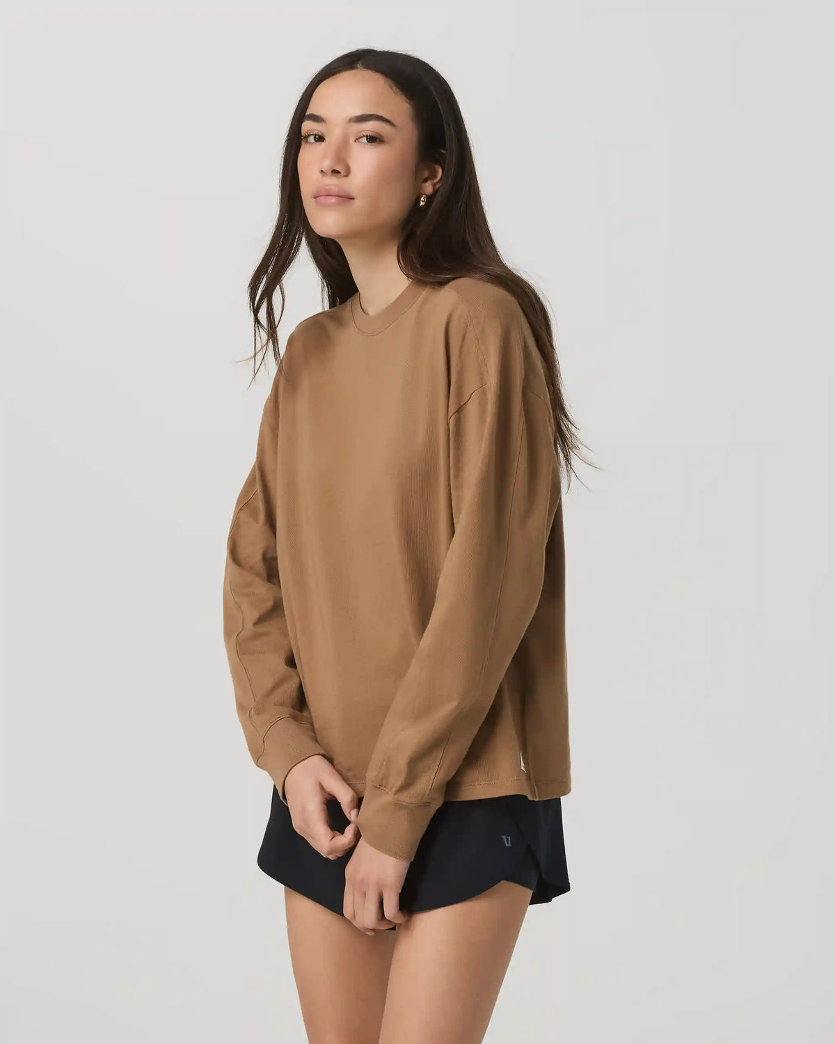 Long Sleeve Heavyweight Cotton Tee | Acorn