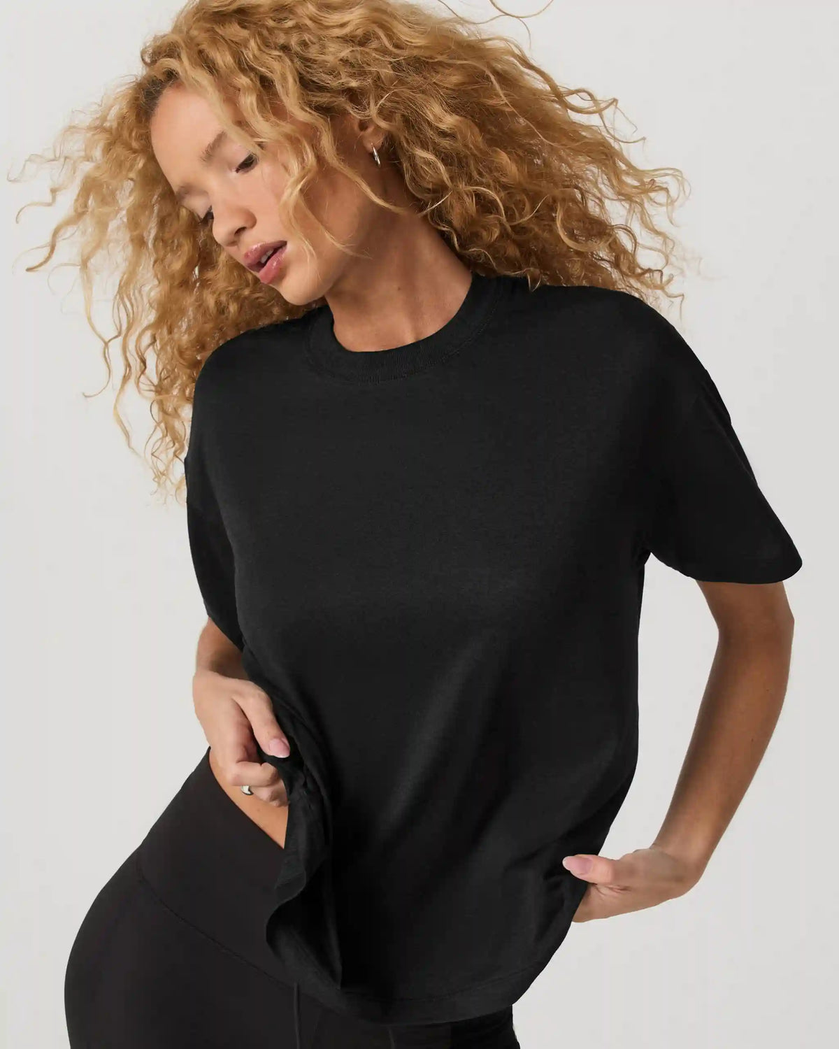 Energy Tee Long | Black Heather