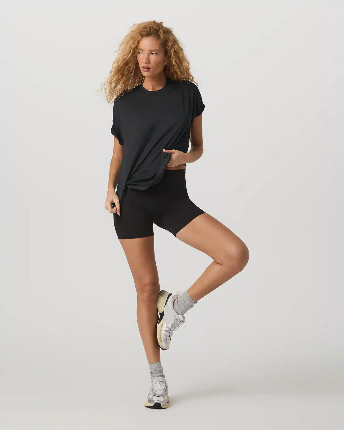 Energy Tee Long | Black Heather