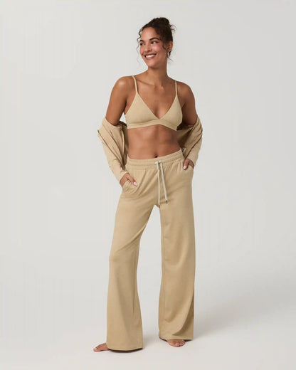 Halo Triangle Bra | Khaki Heather