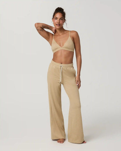 Halo Triangle Bra | Khaki Heather
