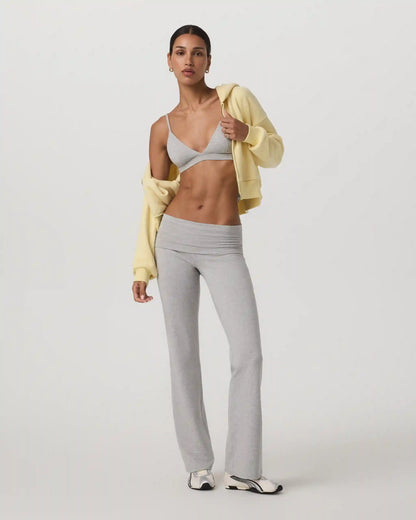 Halo Triangle Bra | Pale Grey Heather