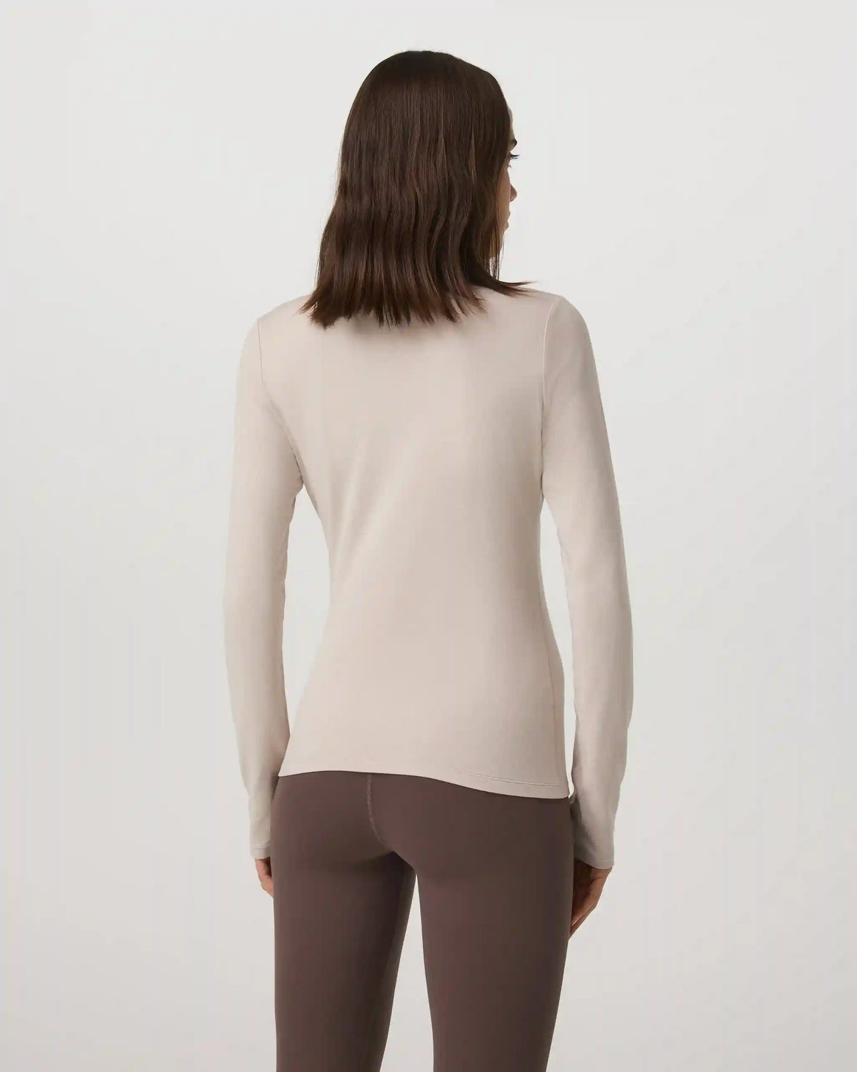 Long Sleeve Halo Snap Cardigan | Ecru Heather