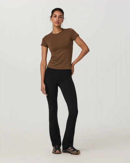 Everyday Cotton Stretch Fitted Tee | Bourbon