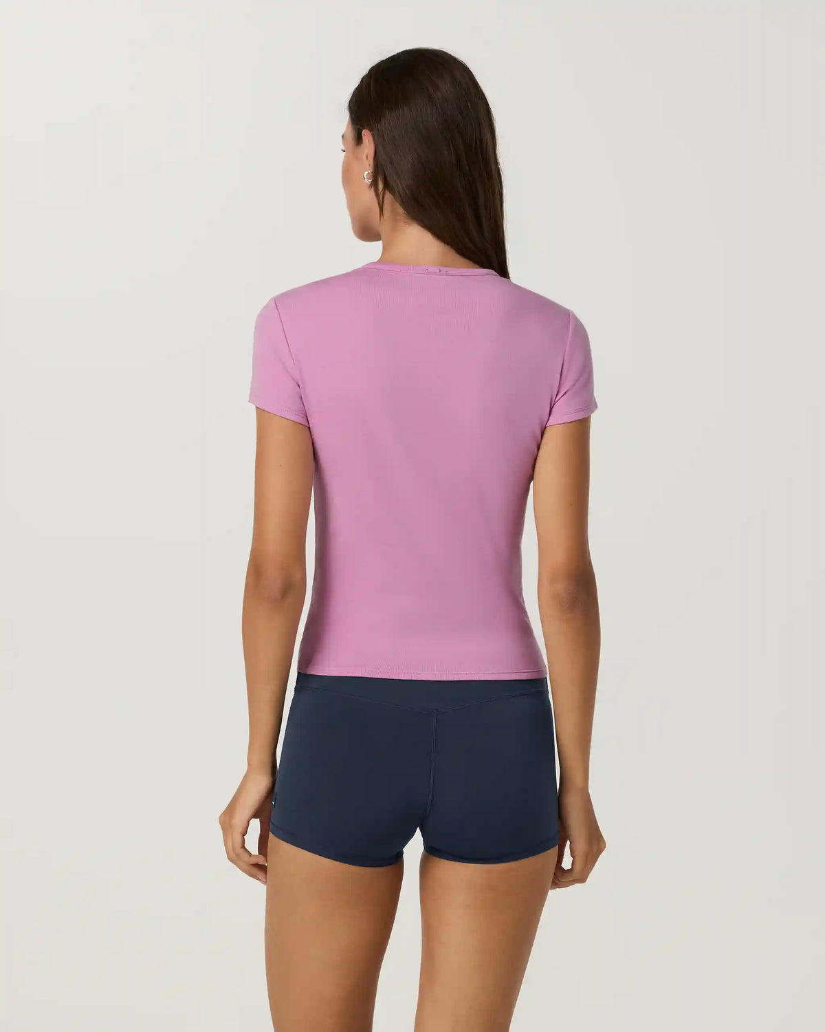 Everyday Cotton Stretch Fitted Tee | Light Bloom