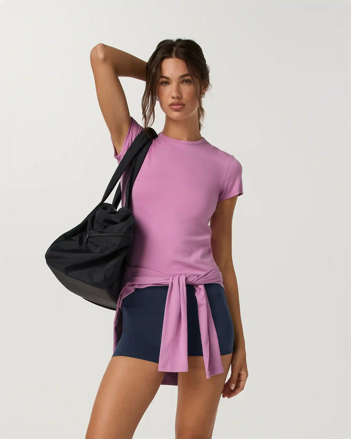 Everyday Cotton Stretch Fitted Tee | Light Bloom