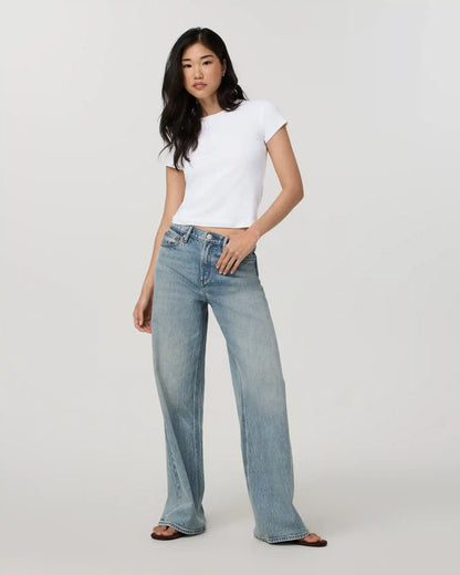 Everyday Cotton Stretch Fitted Tee | White