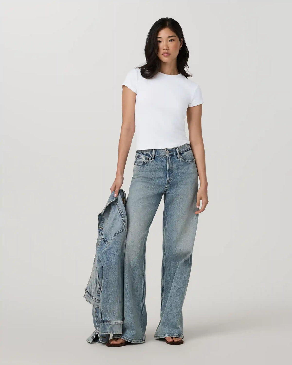 Everyday Cotton Stretch Fitted Tee | White