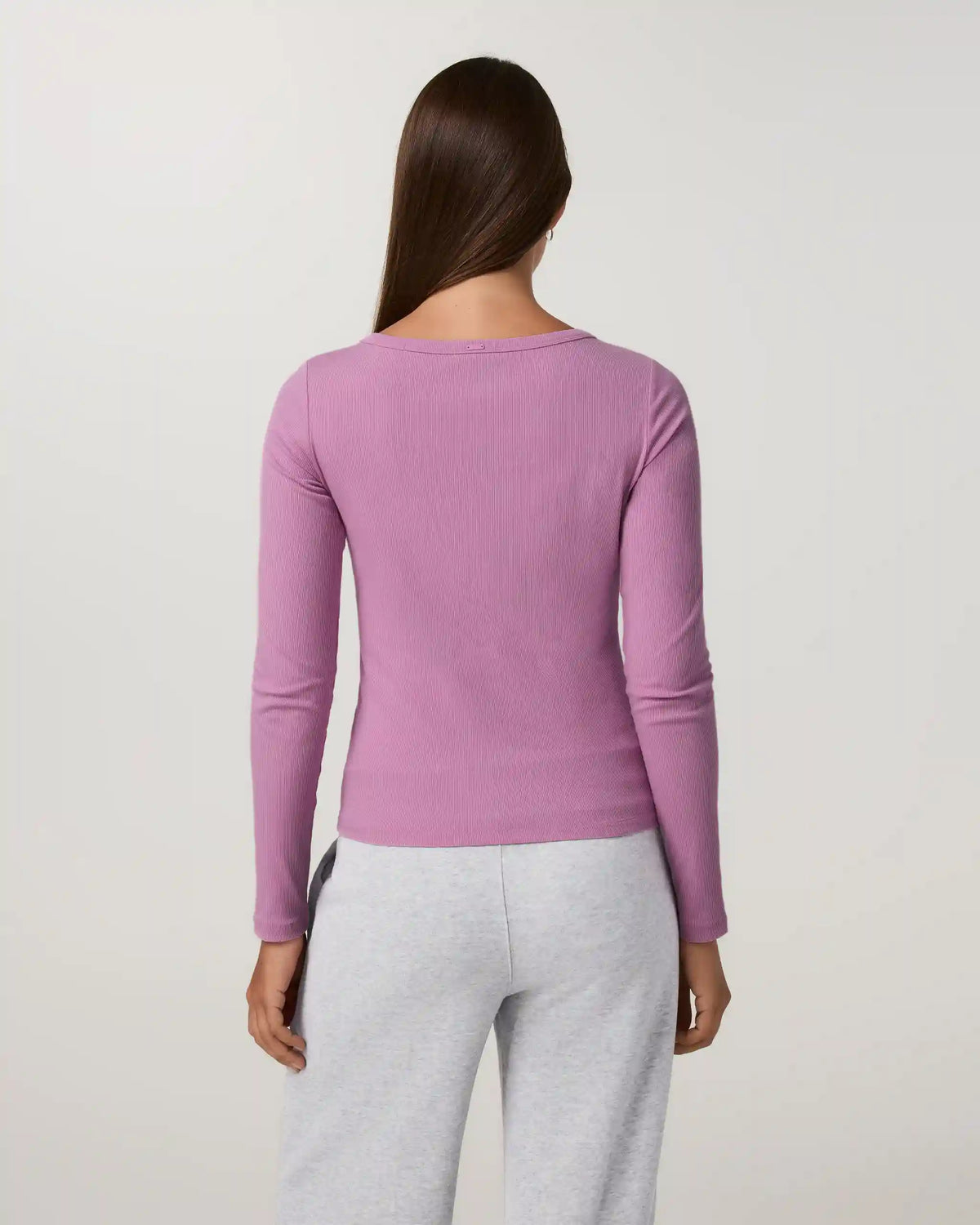 Long Sleeve Pose Subtle Scoop | Light Bloom