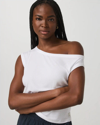 Cove Asymmetric Top | White