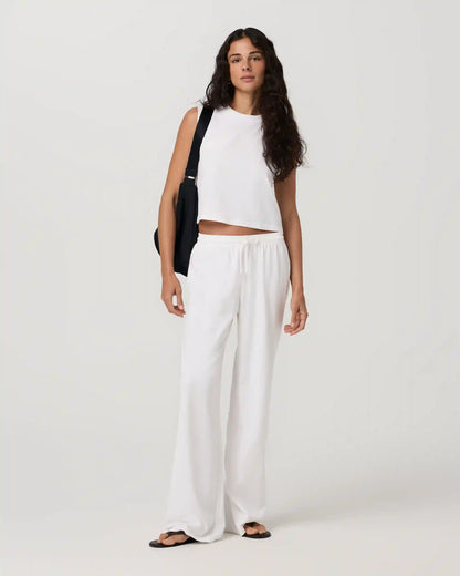 Heavyweight Cotton Easy Tank | White