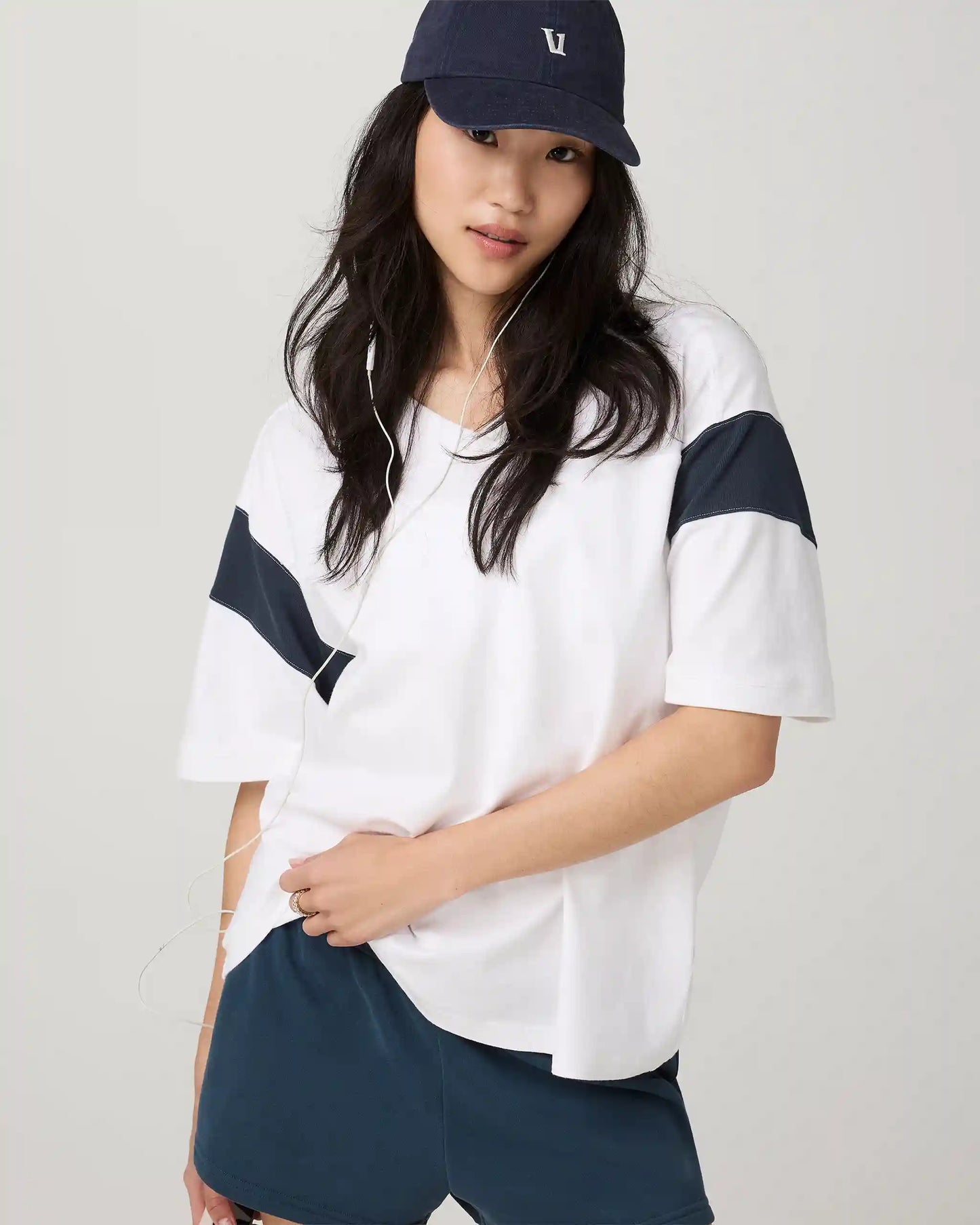 Heavyweight Cotton Varsity Tee | White