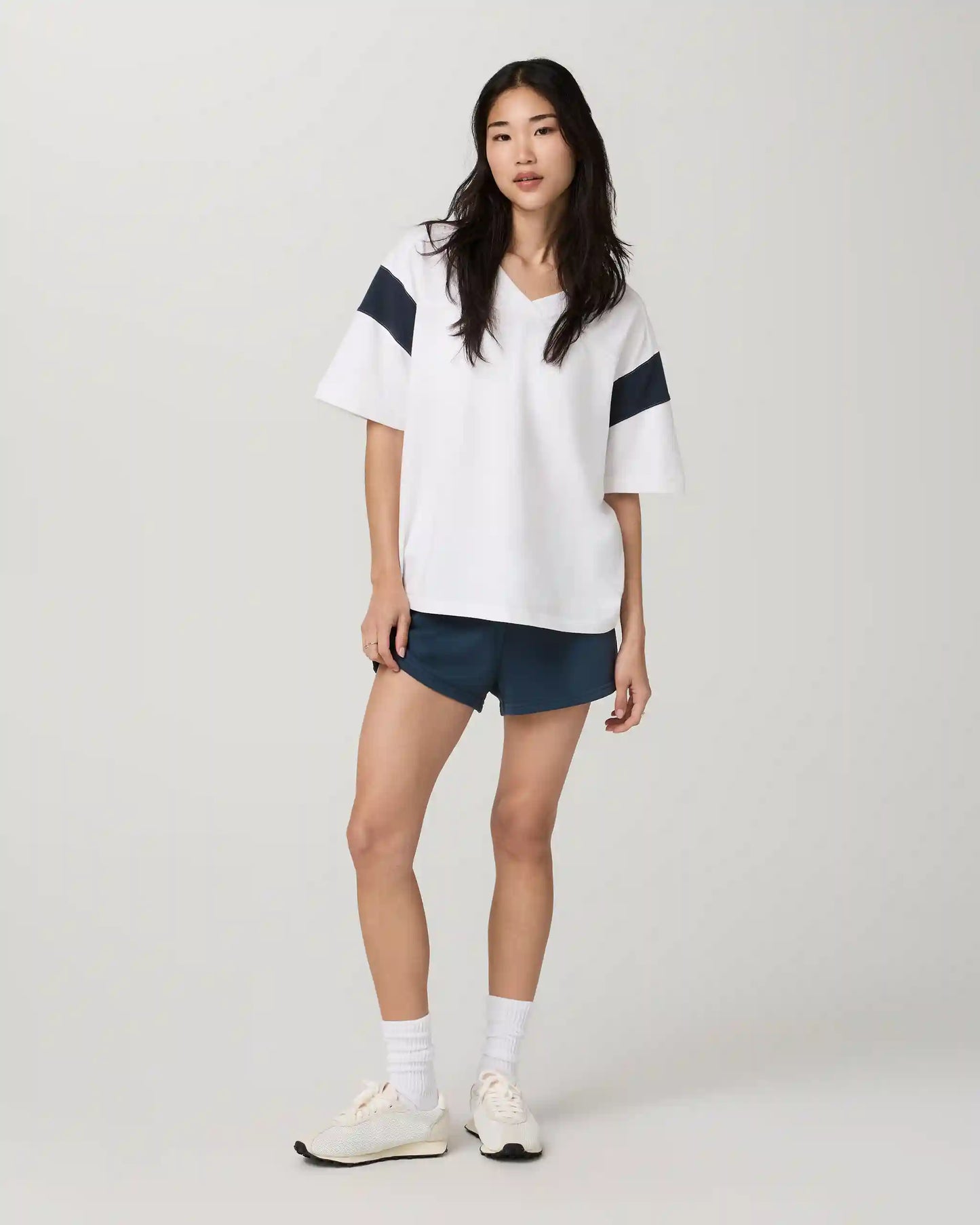 Heavyweight Cotton Varsity Tee | White