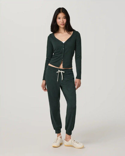 Long Sleeve Halo V-Neck Cardigan | Hemlock Heather