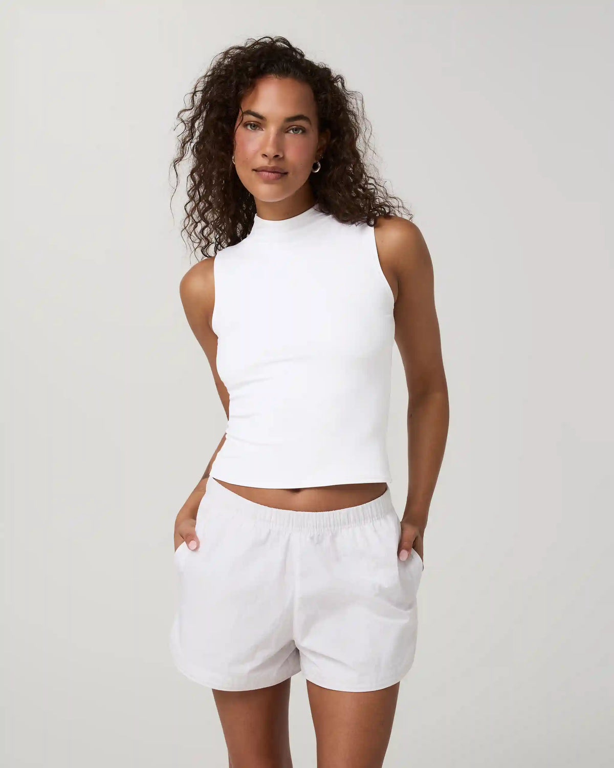 Daily Muscle Tank | White
